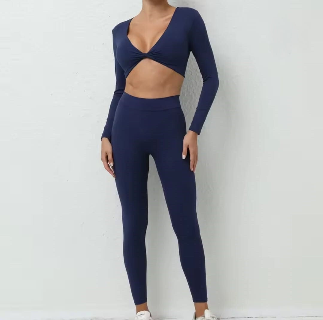 T588-921 Fitness new quick drying women's suit