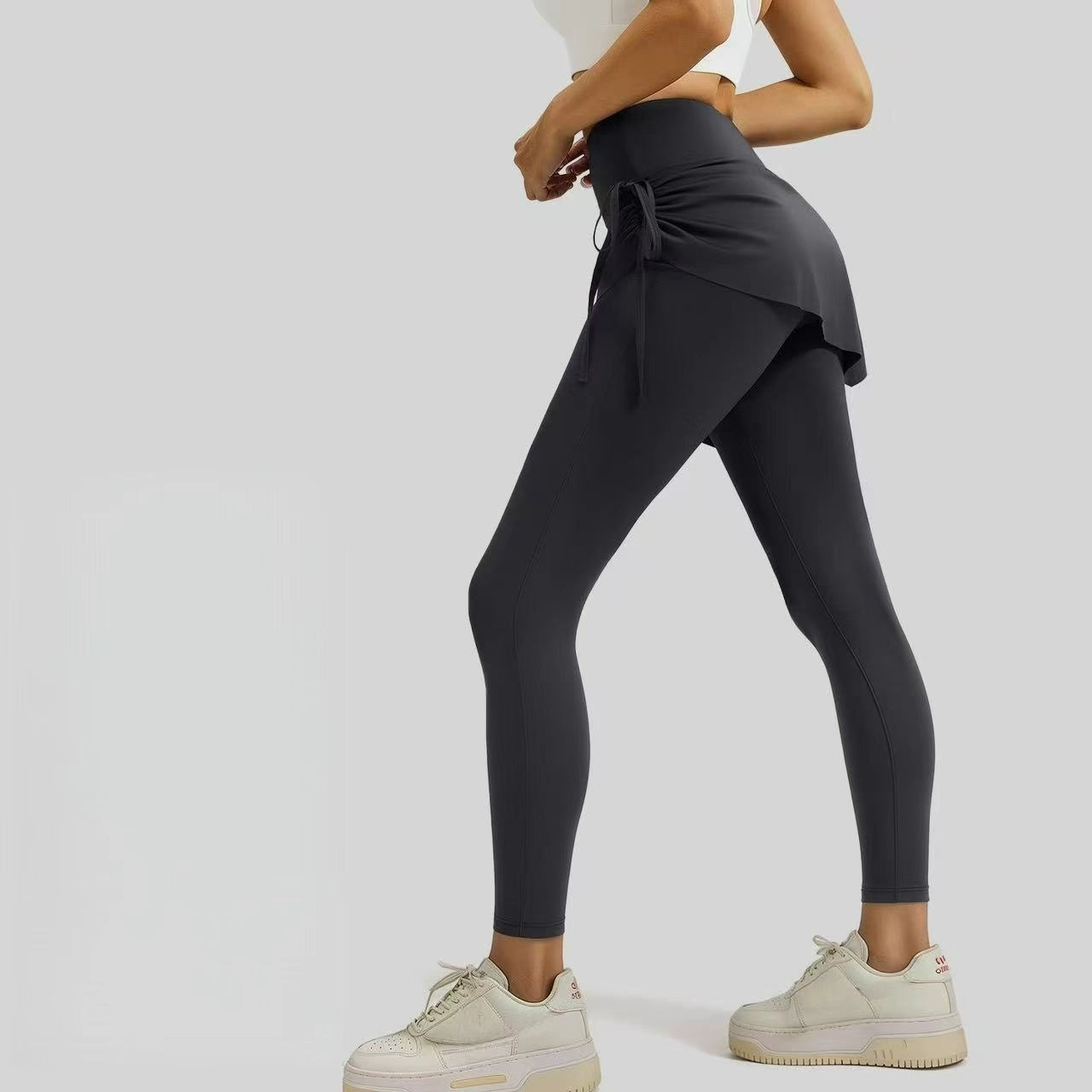 T588-886  Women's drawstring yoga pants, two piece sports pants