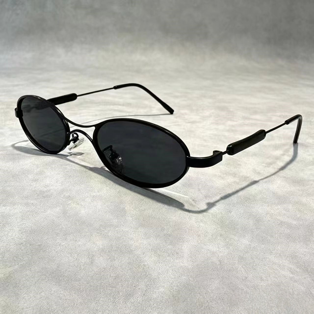 Personalized design of metal oval double beam sunglasses E1275