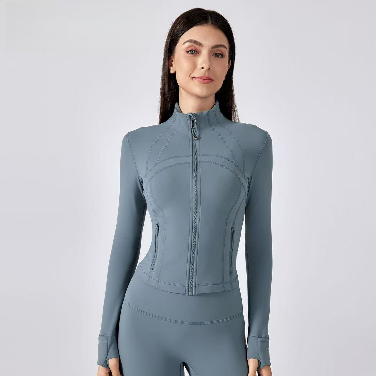 T588-1078  Yoga fitness clothing, long sleeves, slim fit, outdoor