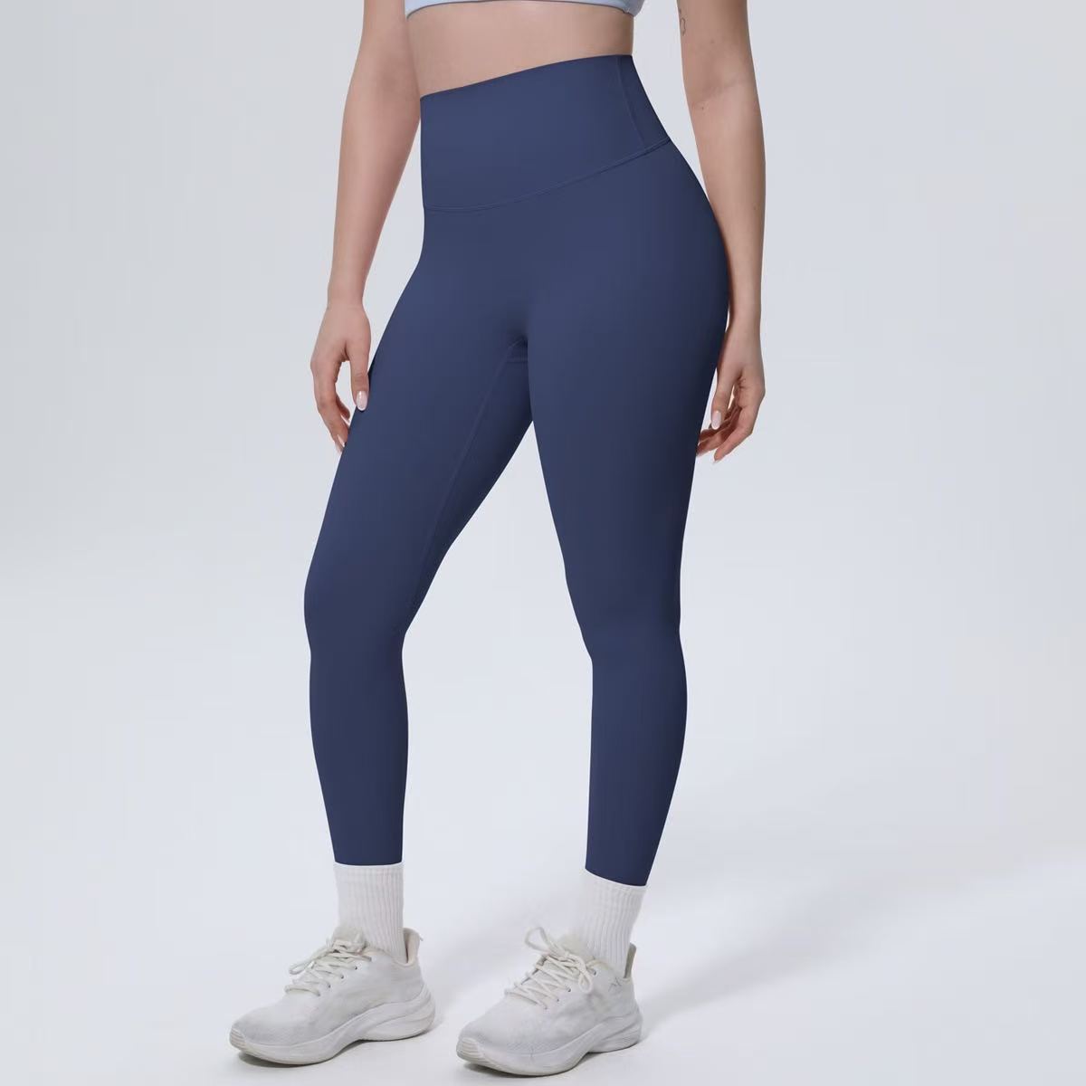 High waisted and hip lifting running fitness pants E1279