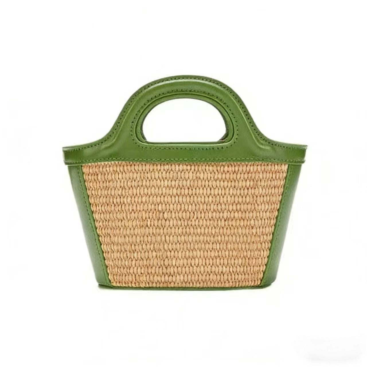 T588-1067 High appearance hand-held woven vegetable basket single shoulder handbag