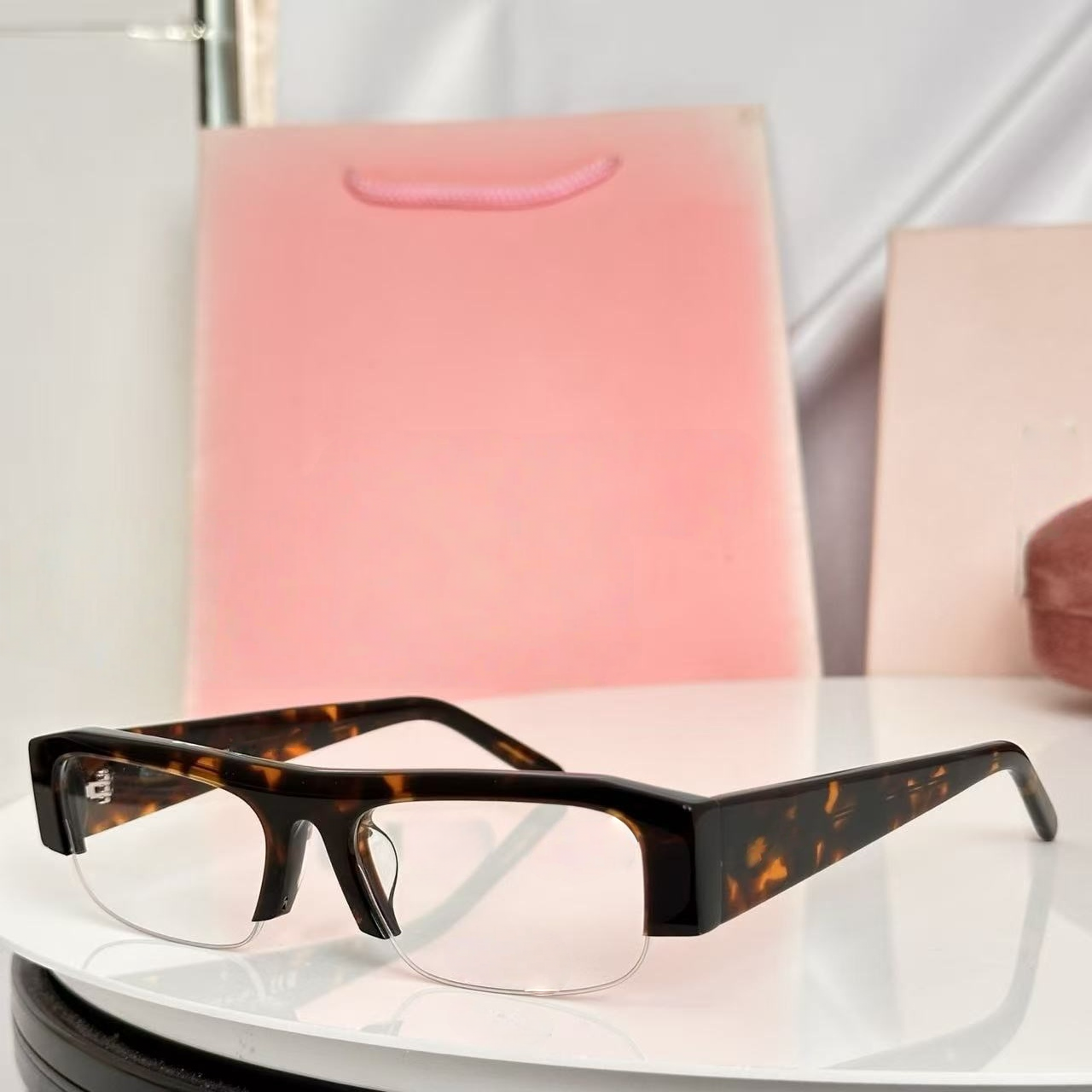 T588-1194   Light blocking, personalized, and versatile half frame glasses