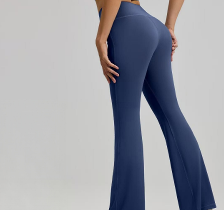 T588-1096 Sports yoga micro flared wide leg fitness pants