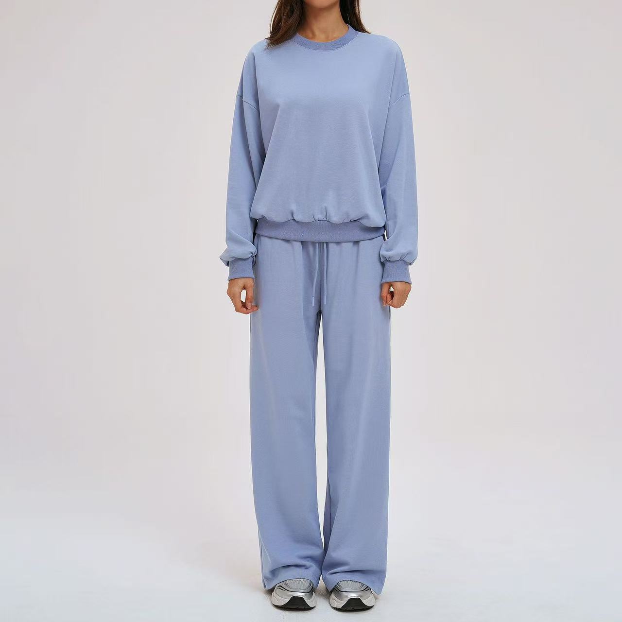 T588-907 Women's sports hoodie set loose fit