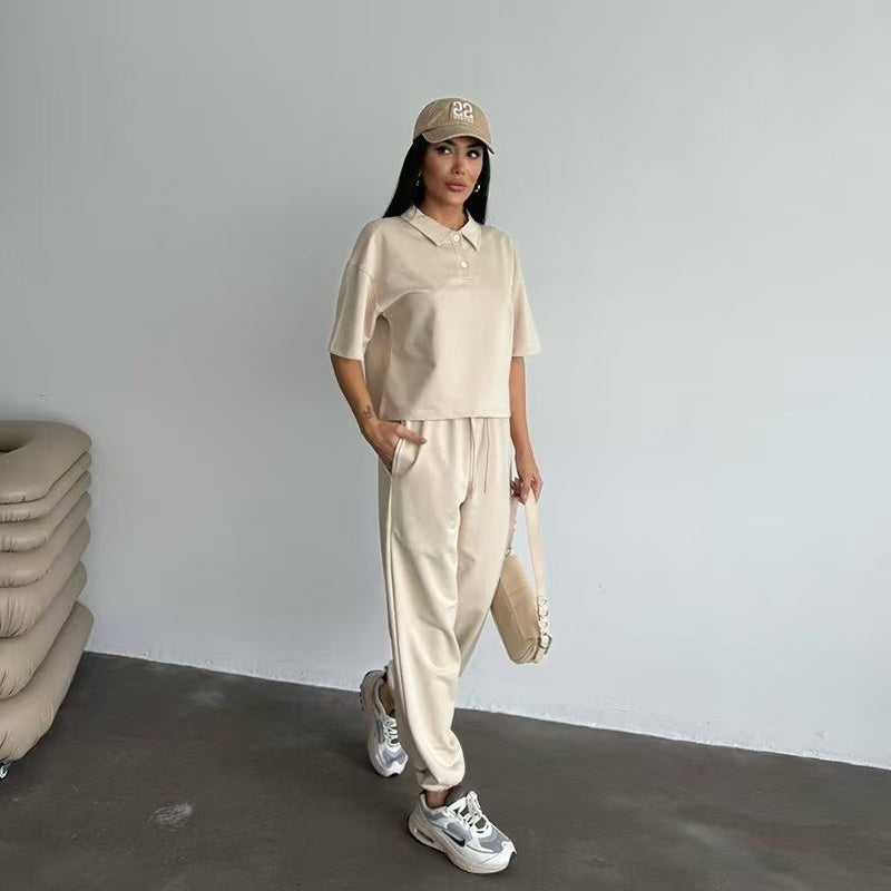 T588-1144   Sports and leisure outdoor square half cardigan set